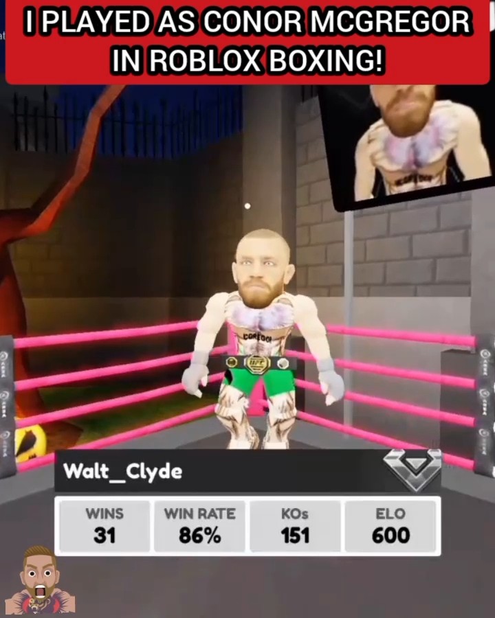 I Tried Out Conor McGregor In Roblox Boxing Roblox Robloxgames Oardefault 