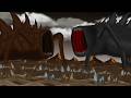 Land eater vs shine eater ||Sea Eater vs Monsterverse Godzilla Earth, Zilla Fusion Battle Animation