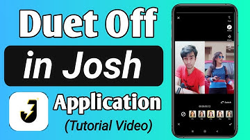 How to off duet in josh app || Josh app par duet kaise disable/band kare