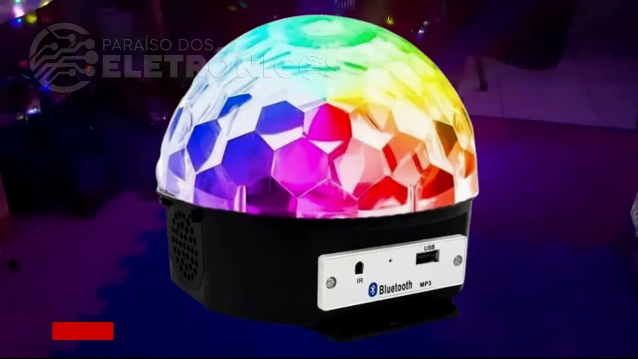 Iluminação Dj Bola Maluca Rgb Jogo De Luz Led Festa Strobo