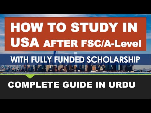 How To Study In USA After FSc/A-Level | Complete Bachelors Application Guide In URDU