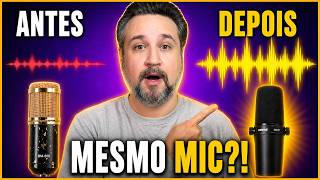 Seu microfone é ruim? Deixe ele PROFISSIONAL, não compre outro