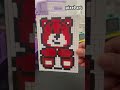 pixel art teddy 🐻# pixel art # craft#shorts# cute craft# teddy #pixelcraft #pixelated #pixel#diy