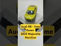 | Audi R8 | lime Green | 2023 Majorette Mainline |