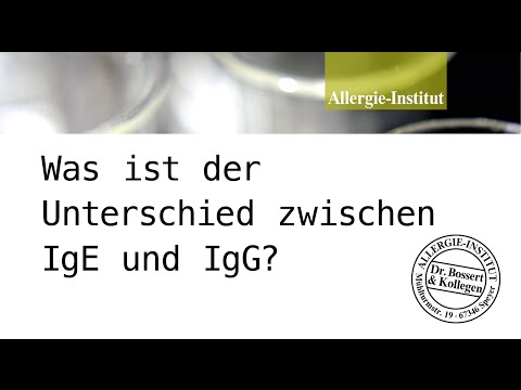 Video: Unterschied Zwischen IgG Und IgE