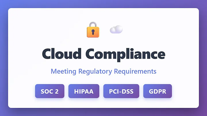 Cloud Compliance Explained: SOC 2, HIPAA, PCI-DSS & GDPR Guide