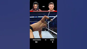 Every Roman Reigns Vs The Miz 1 Vs 1 Match Result Edit Wwe 