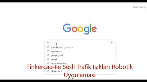 TinkerCad Sesli Trafik Işıkları