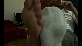 feet socks and smoke