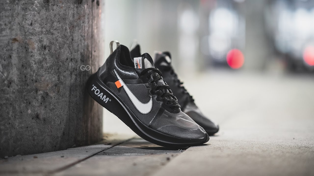 NIKE OFF WHITE ZOOM FLY BLACK REVIEW + ON FEET & SIZING - YouTube