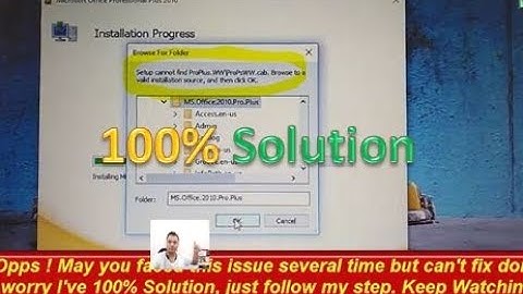 [100%] Setup cannot find pro plus.WW\proPsWW.cab. Browse to a valid installation source