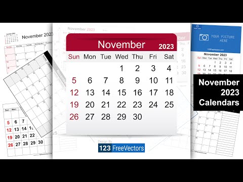 November 2023 Calendar | 123Freevectors