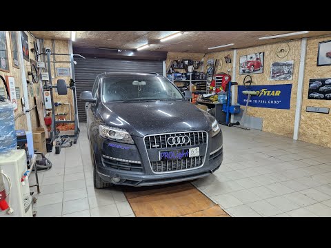 Audi Q7. Улучшение света: замена ксеноновых линз на бидиодные Aozoom A4+