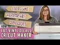 How to cut vinyl decals with Cricut Maker (Cricut Maker 3 projects) | Cricut Maker Series