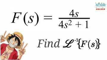 7.2-13 Find Inverse Laplace Transform of 4s/(4s^2 + 1) | DE