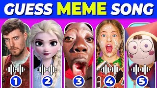 Guess The Meme & Who's Singing 😈 | Lay Lay, King Ferran,Salish Matter,MrBeast,Elsa,Toothless,Tenge