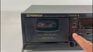 Vintage Pioneer CT-W403R Stereo Double Dual Cassette Tape Deck Player Recorder