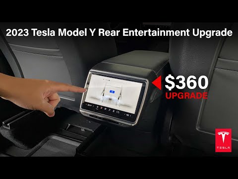 2023 Tesla Model Y New Rear Entertainment Upgrade! #tesla #2023