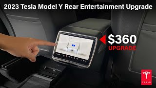 2023 Tesla Model Y New Rear Entertainment Upgrade! #tesla #2023