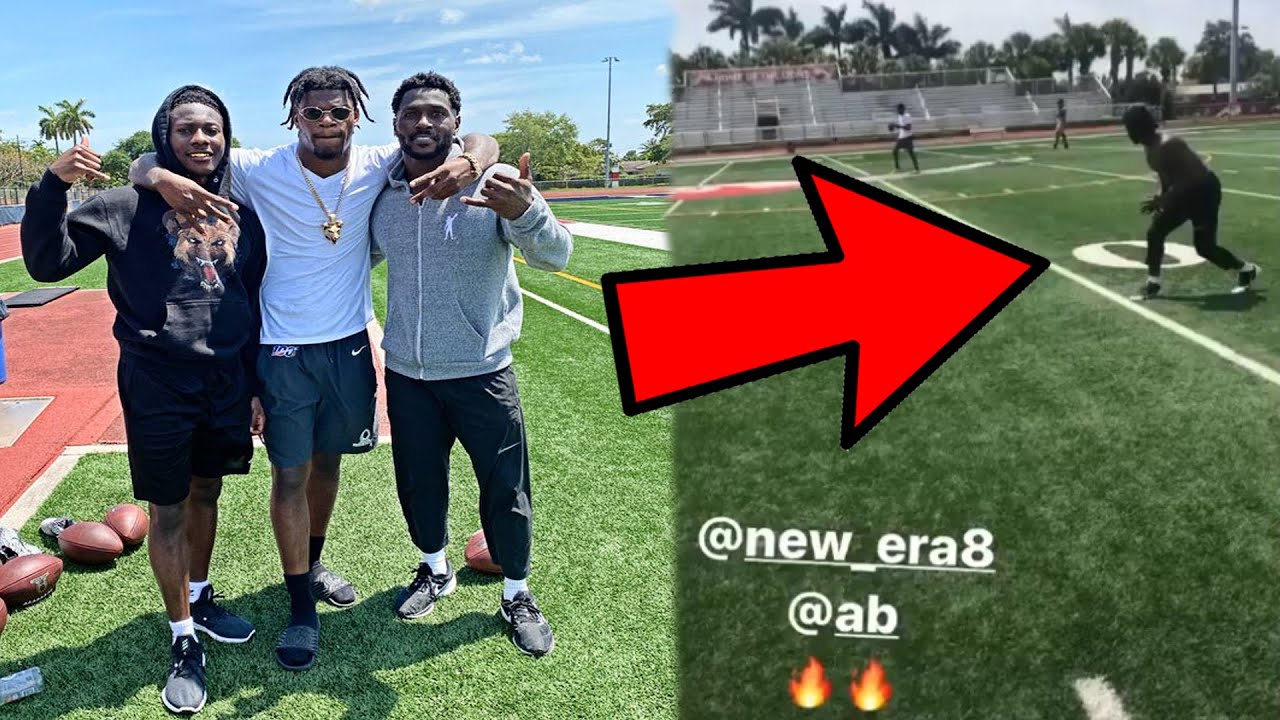 ANTONIO BROWN AND LAMAR JACKSON WORKOUT TOGETHER! HOLLYWOOD TRAINS W ...