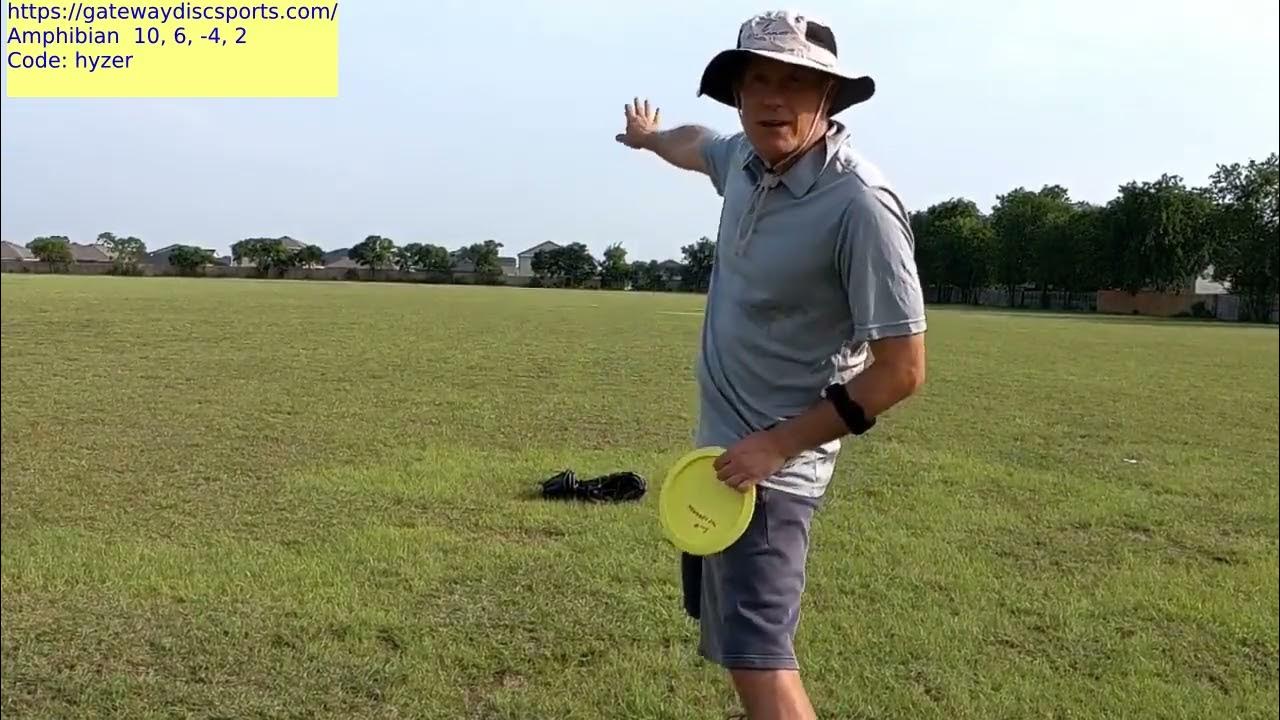 Disc golf backhand roller over 500' YouTube