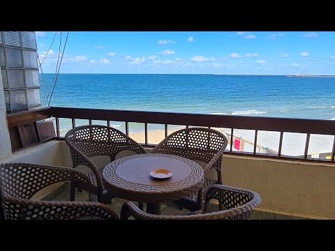 احلى فيو شالية للإيجار المعمورة الشاطئ غرفتين سوبر لوكس