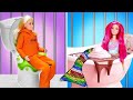 Barbie Doll Makeover in Jail! *Clever Doll Hacks and Fantastic DIY Crafts*