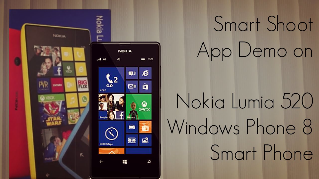 Smart Shoot App Demo on Nokia Lumia 520 Windows Phone 8 ...