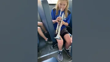 Final Countdown (bus performance) #trumpet #music #cool