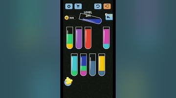 Water Color Sort Level 371 Gameplay | LevelUpX | #watercolor #shorts #level371 #watercolorsort #game