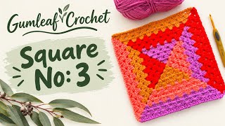 Mystery Crochet a Long, Square No: 3 🍃🌾🌿