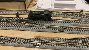 Coreless motor in Farish pool loco with Digitrax decoder.