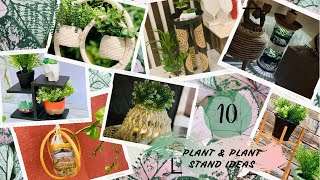 10 DIY Ideas To Decorate Your Home with Planters &amp; Planter Stands |  GADAC DIY | diy home decor