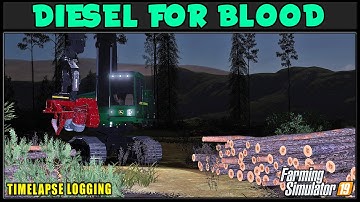 Night Processing & Downhill Felling! ⛽ DFB #44 ⛽ ✔ Farming Simulator 2019 ✔ FDR Logging
