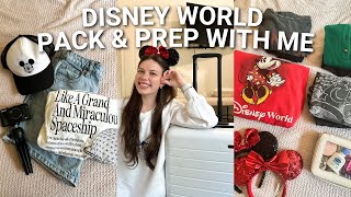 PACK & PREP WITH ME FOR DISNEY WORLD🎄 – disney packing list, park essentials, travel prep, & more!
