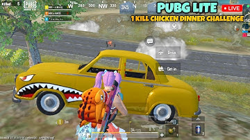 PUBG LITE LIVE | 1KILL CHICKEN DINNER CHALLANGE 😳 SOLO VS SQUAD INTENSE GAMEPLAY