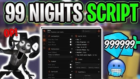 99 Nights in The Forest Script Pastebin 2025 | INFINITE DIAMOND, AUTO FARM , BRING ALL ITEM