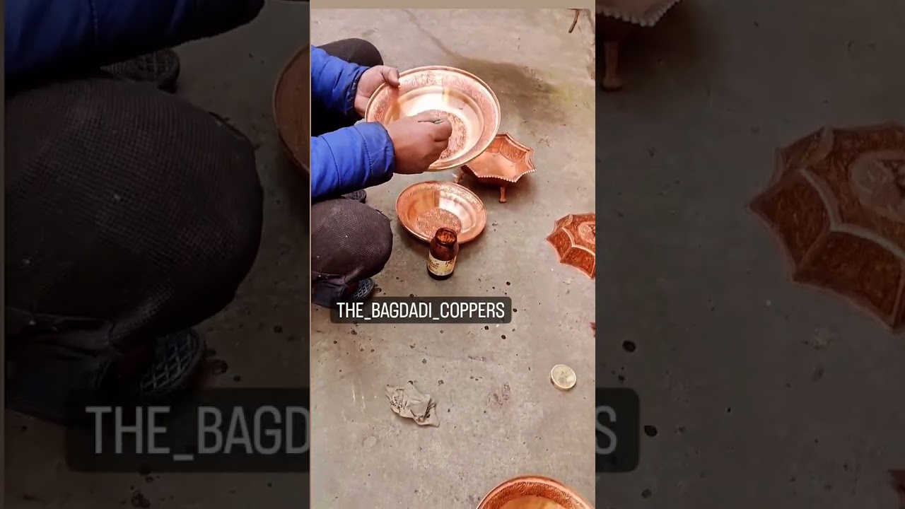 how to do black polishing in copper utensils 😍🤩 