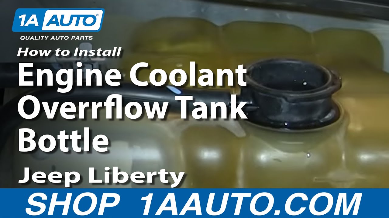 How To Install Replace Engine Coolant Overrflow Tank ... 07 jeep jk wiring diagram 