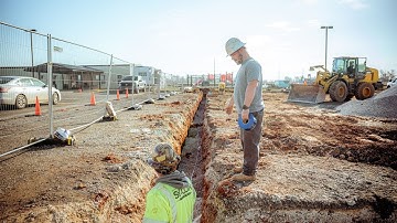 Ductile Iron Pipe Water Line Install