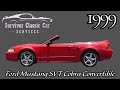 1999 ford mustang svt cobra convertible rio red graphite 5 speed