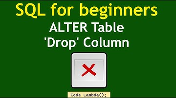 SQL for beginners - ALTER Table |  