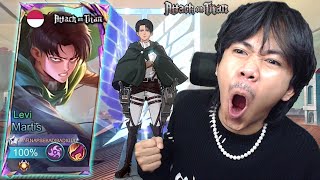 REVIEW SKIN LEVI MARTIS ATTACK ON TITAN X Mobile legends