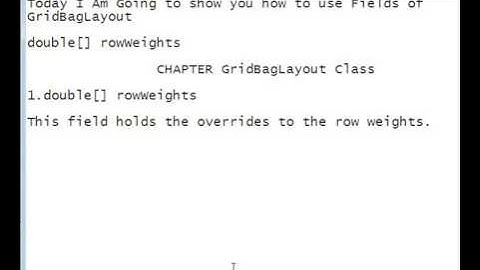 Java Programming Tutorial -GridBagLayout-5- double[] rowWeights