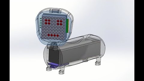 3D printed emoji dog with arduino and max7219 led matrix