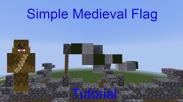 Minecraft Simple Medieval Flag Tutorial