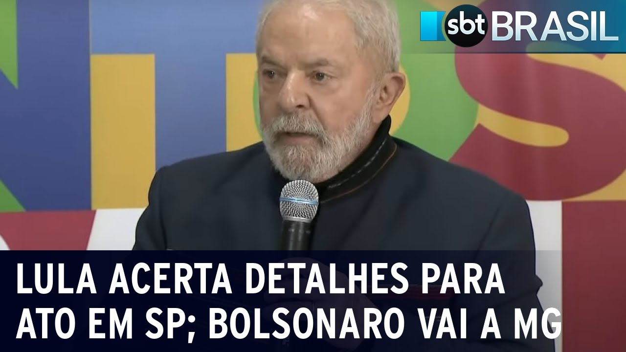 Eleições: Lula acerta detalhes para ato em SP; Bolsonaro vai a Minas Gerais | SBT Brasil (19/08/22)