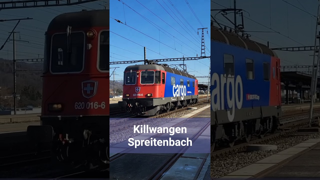 SBB Cargo Lok beim Bahnhof Killwangen-Spreitenbach, Kanton Aargau, Schweiz 2023 / #shrots