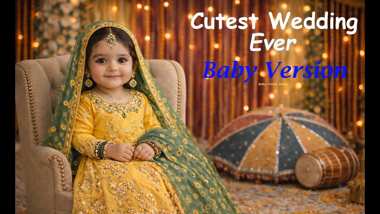 Cute Baby Version of a Famous Song 💕 Cutest Baby Wedding Ever....
