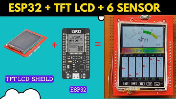 TFT LCD ESP32 Arrow A0 to A5 Reading | 2.4 inch TFT LCD Shield | IOT Display | Teach Me Something